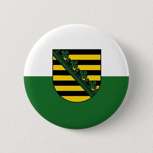 Vlag van Saksen Ronde Button 5,7 Cm (Voorkant)