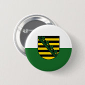 Vlag van Saksen Ronde Button 5,7 Cm (Voorkant /achterkant)