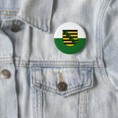 Vlag van Saksen Ronde Button 5,7 Cm (In situ)