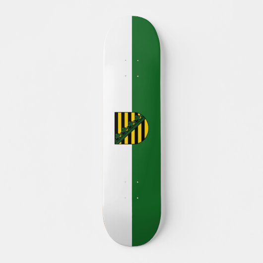 Vlag van Saksen Skateboard (Voorkant)