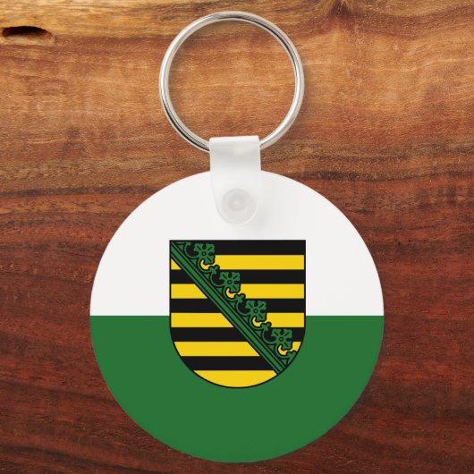 Vlag van Saksen Sleutelhanger (Voorkant)
