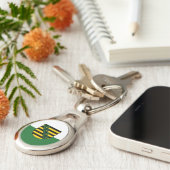 Vlag van Saksen Sleutelhanger (Zijkant)