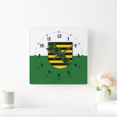 Vlag van Saksen Square Wall klok (Huis)