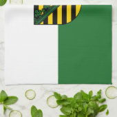 Vlag van Saksen Theedoek (Gevouwen)