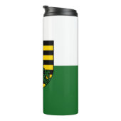 Vlag van Saksen Thermal Tumbler Thermosbeker (Geroteerd rechts)