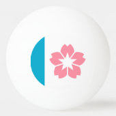 Vlag van Salem, Oregon Pingpongbal (Achterkant)