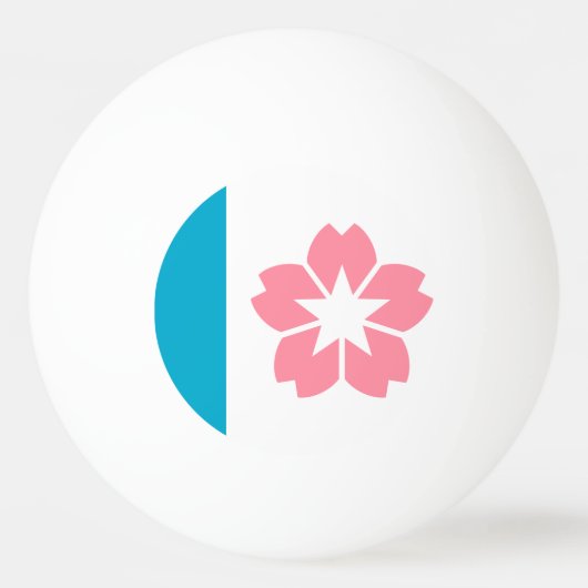 Vlag van Salem, Oregon Pingpongbal (Achterkant)