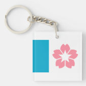 Vlag van Salem, Oregon Sleutelhanger (voorkant)