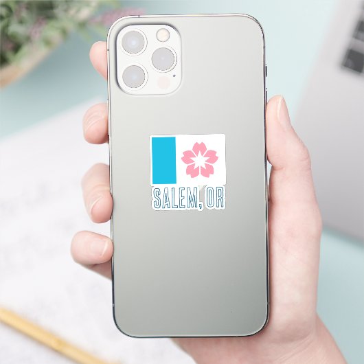 Vlag van Salem, Oregon Sticker (Telefoon)