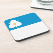 Vlag van Salt Lake City, Utah Bier Onderzetter (Linkerzijde)