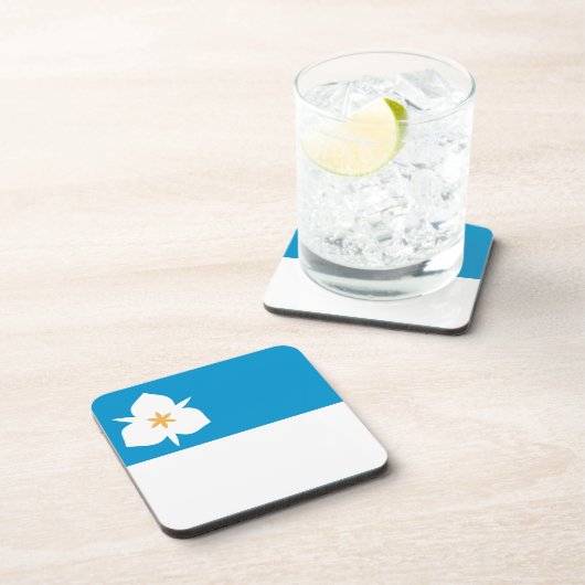 Vlag van Salt Lake City, Utah Bier Onderzetter (Rechterzijde)