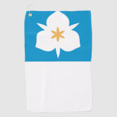 Vlag van Salt Lake City, Utah Golfhanddoek (Voorkant)