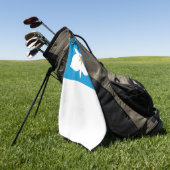 Vlag van Salt Lake City, Utah Golfhanddoek (Groen)