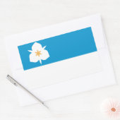 Vlag van Salt Lake City, Utah Rechthoekige Sticker (Envelop)