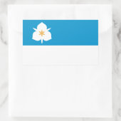 Vlag van Salt Lake City, Utah Rechthoekige Sticker (Tas)