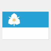 Vlag van Salt Lake City, Utah Rechthoekige Sticker (Voorkant)