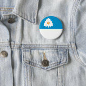 Vlag van Salt Lake City, Utah Ronde Button 5,7 Cm (In situ)