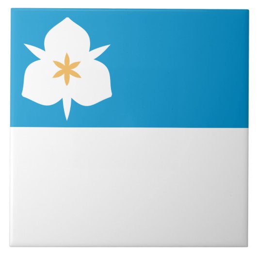 Vlag van Salt Lake City (Utah) Tegeltje (Voorkant)