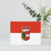 vlag van Salzburg Briefkaart (Staand voorkant)