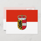 vlag van Salzburg Briefkaart (Voorkant / Achterkant)