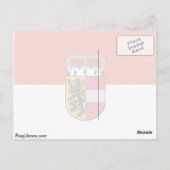 vlag van Salzburg Briefkaart (Achterkant)