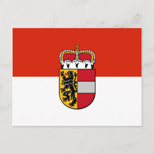 vlag van Salzburg Briefkaart