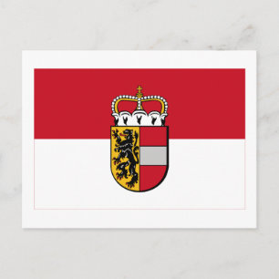 Vlag van Salzburg, Oostenrijk Briefkaart