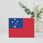 Vlag van Samoa Briefkaart (Staand voorkant)