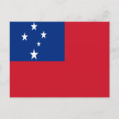 Vlag van Samoa Briefkaart (Voorkant)