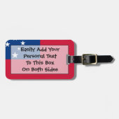 Vlag van Samoa Personal Easy ID Bagagelabel (Voorkant horizontaal)