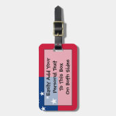Vlag van Samoa Personal Easy ID Bagagelabel (Voorkant verticaal)