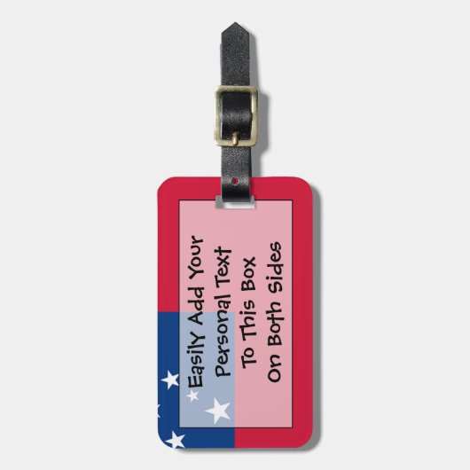 Vlag van Samoa Personal Easy ID Bagagelabel (Voorkant verticaal)
