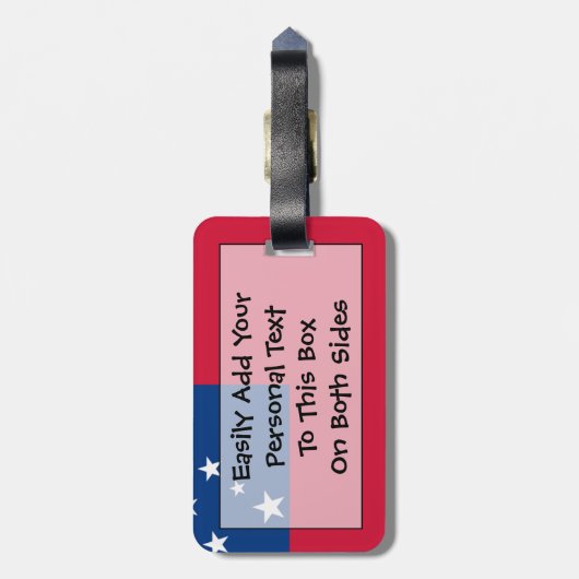 Vlag van Samoa Personal Easy ID Bagagelabel (Achterkant verticaal)