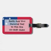 Vlag van Samoa Personal Easy ID Bagagelabel (Achterkant horizontaal)