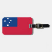 Vlag van Samoa Personal Easy ID Bagagelabel (Voorkant horizontaal)