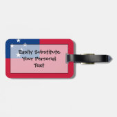 Vlag van Samoa Personal Easy ID Bagagelabel (Achterkant horizontaal)