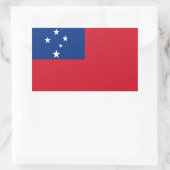 Vlag van Samoa Rechthoekige Sticker (Tas)