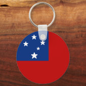 Vlag van Samoa Sleutelhanger (Voorkant)
