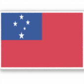 Vlag van Samoa Sticker (Voorkant)