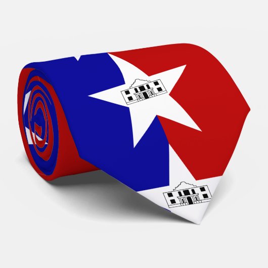 Vlag van San Antonio, Stropdas Texas (Opgerold)