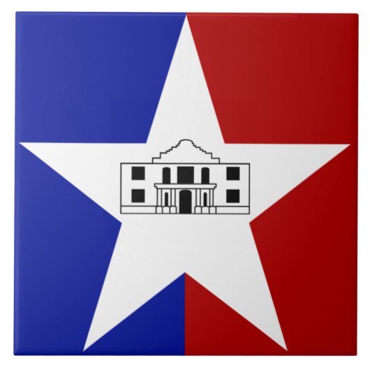 vlag van San Antonio Tegeltje (Voorkant)