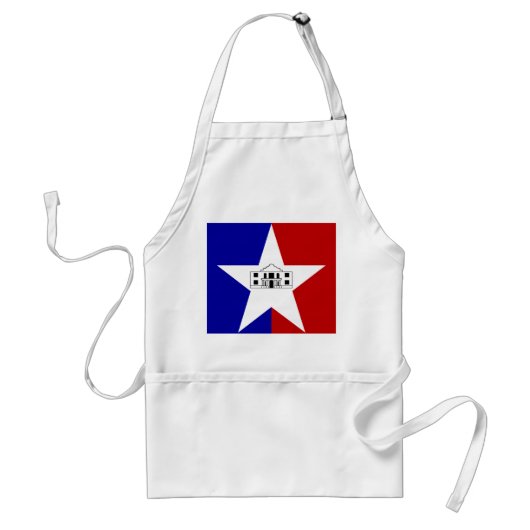 Vlag van San Antonio, Texas Adult Apron Standaard Schort (Voorkant)