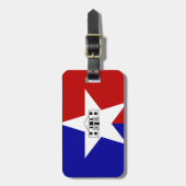 Vlag van San Antonio, Texas Bagagelabel (Voorkant verticaal)