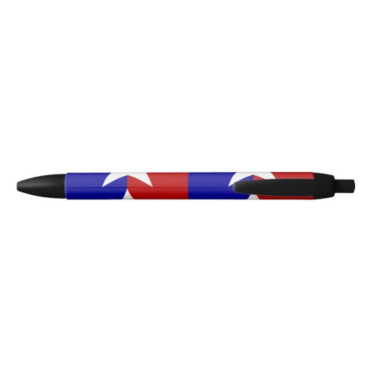 Vlag van San Antonio, Texas Black Ink Pen (Achterkant)