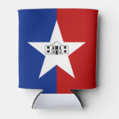 vlag van San Antonio (Texas) Blikjeskoeler (Voorkant)