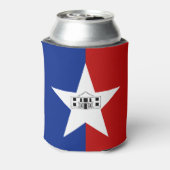 vlag van San Antonio (Texas) Blikjeskoeler (Blikje Achterkant)