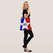 Vlag van San Antonio, Texas Canvas tas (Op model)