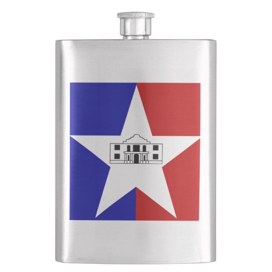 Vlag van San Antonio, Texas Flask Flacon (Voorkant)