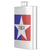 Vlag van San Antonio, Texas Flask Flacon (Links)