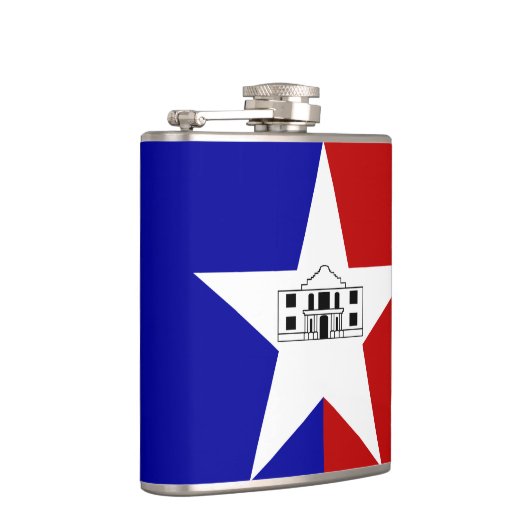 Vlag van San Antonio, Texas Flask Heupfles (Rechts)